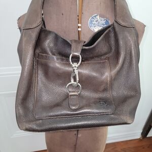 Vintage 1980s Dooney and Bourke purse leather slouch hobo